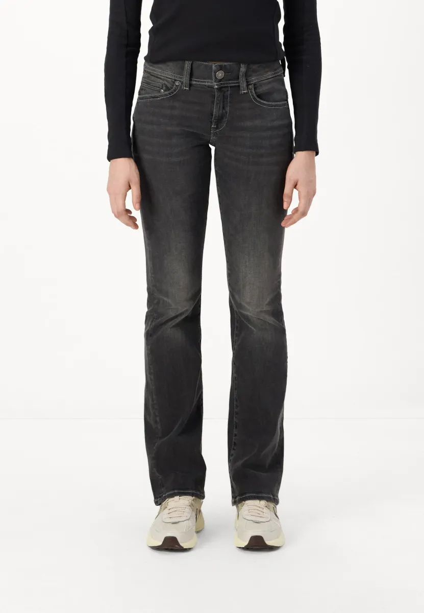 MIDGE MID WAIST - Jeans Bootcut - faded black magnet