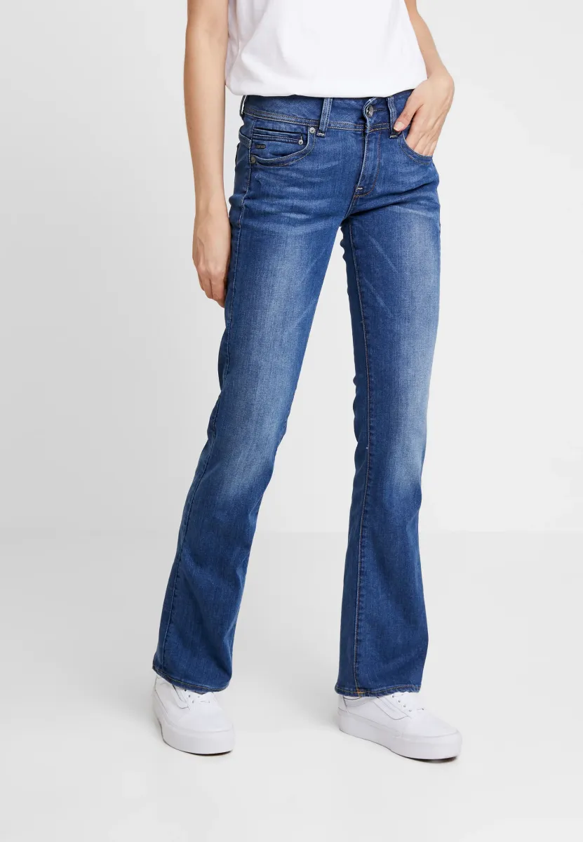 MIDGE MID WAIST - Jeans Bootcut - faded blue