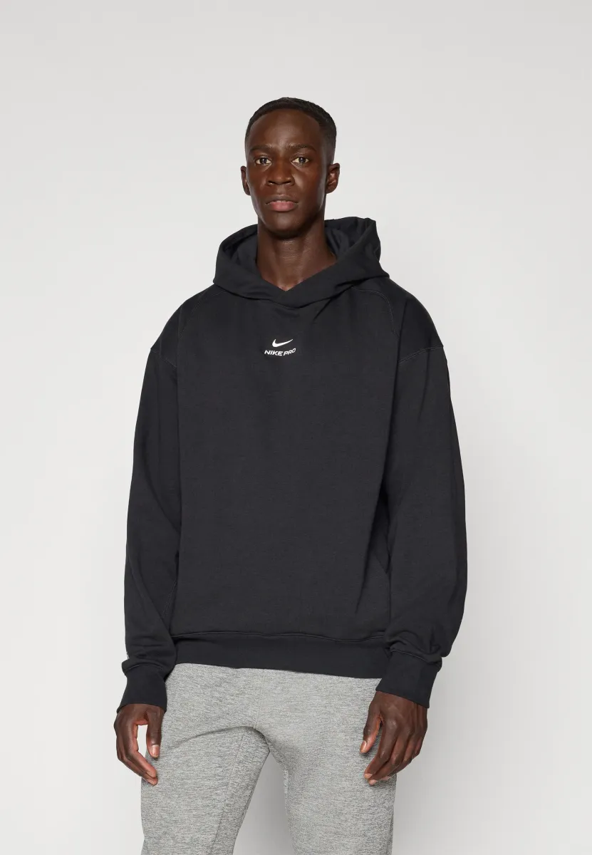 MIDLAYER HOODIE - Kapuzenpullover - black/white