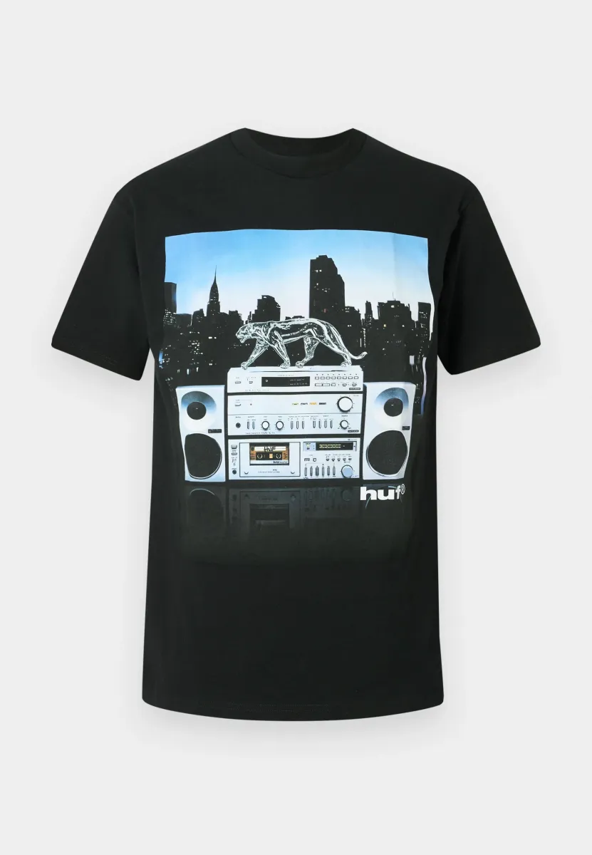 MIDNIGHT RADIO TEE UNISEX - T-Shirt print - black