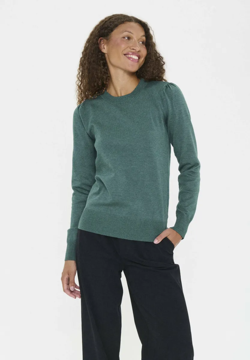 MILA PULLOVER - Strickpullover - june bug melange