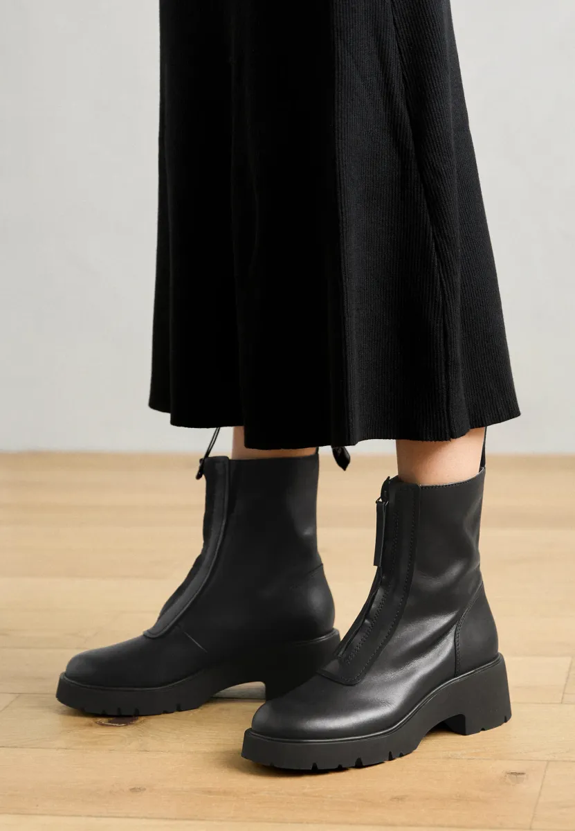 MILAH - Plateaustiefelette - black