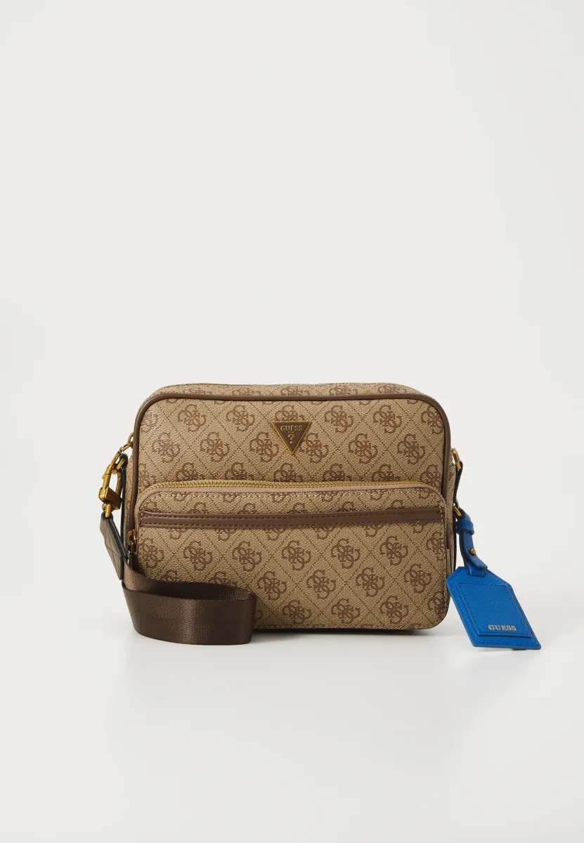 MILANO DOUBLE ZIP - Umhängetasche - beige/brown