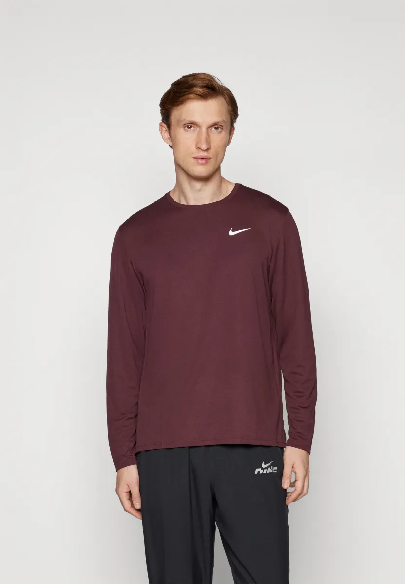 MILER - Langarmshirt - burgundy crush/reflective silver