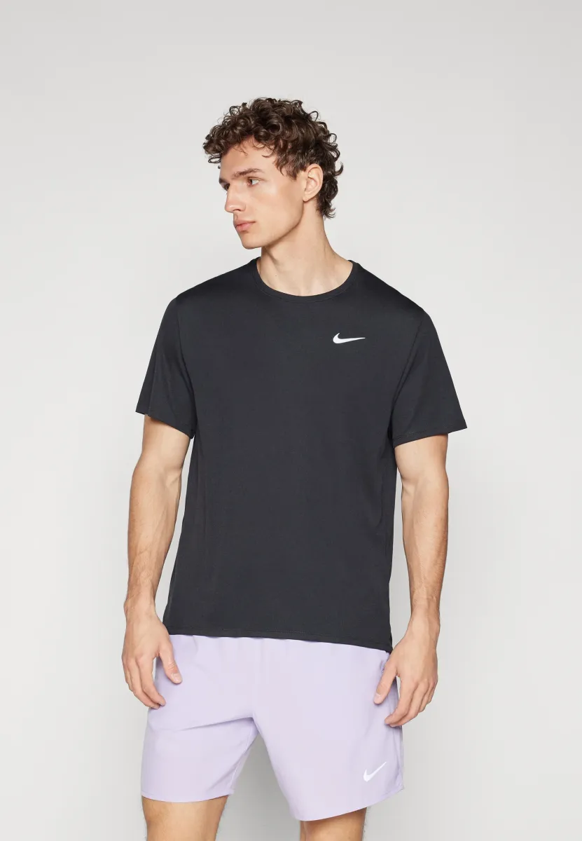 MILER - Sport T-Shirt - black/reflective silver