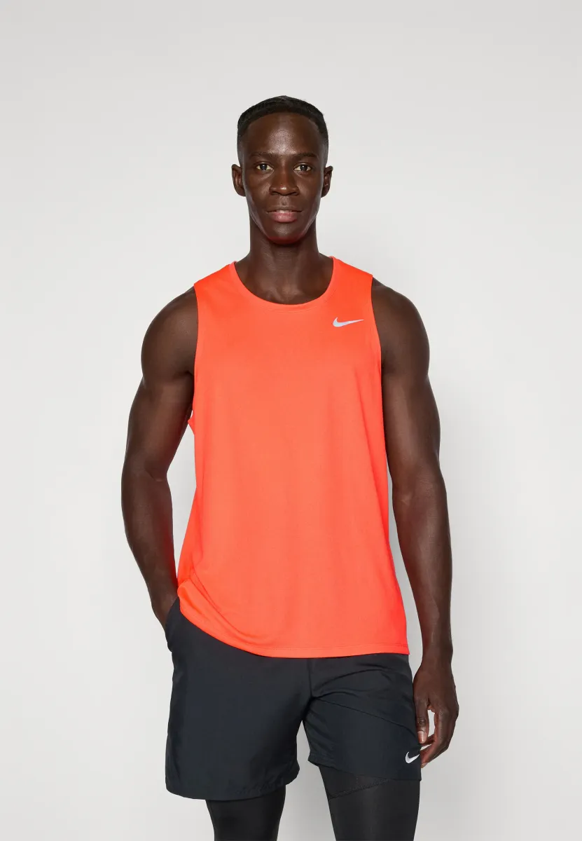 MILER TANK - Top - bright crimson/reflective silver-coloured