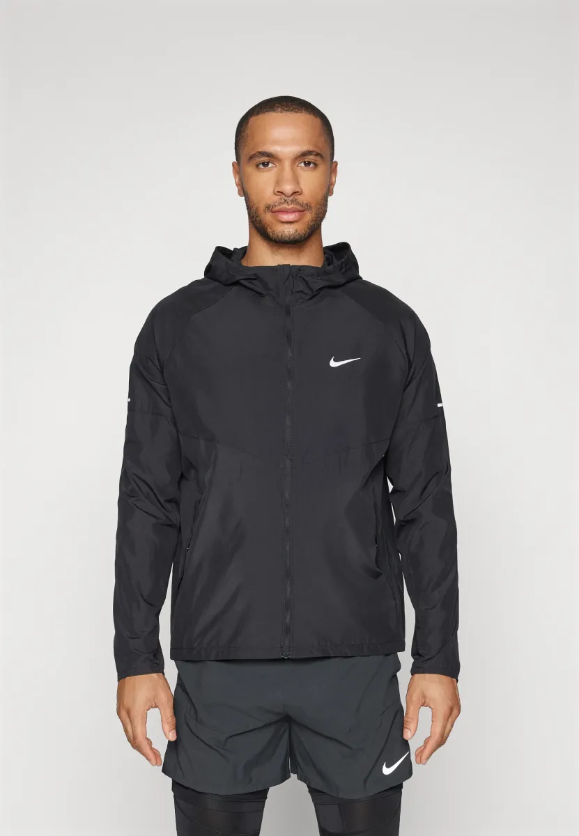 MILER - Windbreaker - black/reflective silver