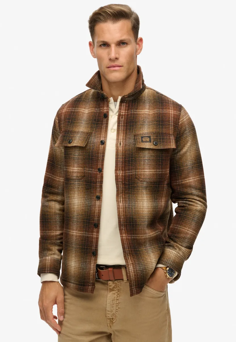 MILLER - Hemd - haze ombre brown