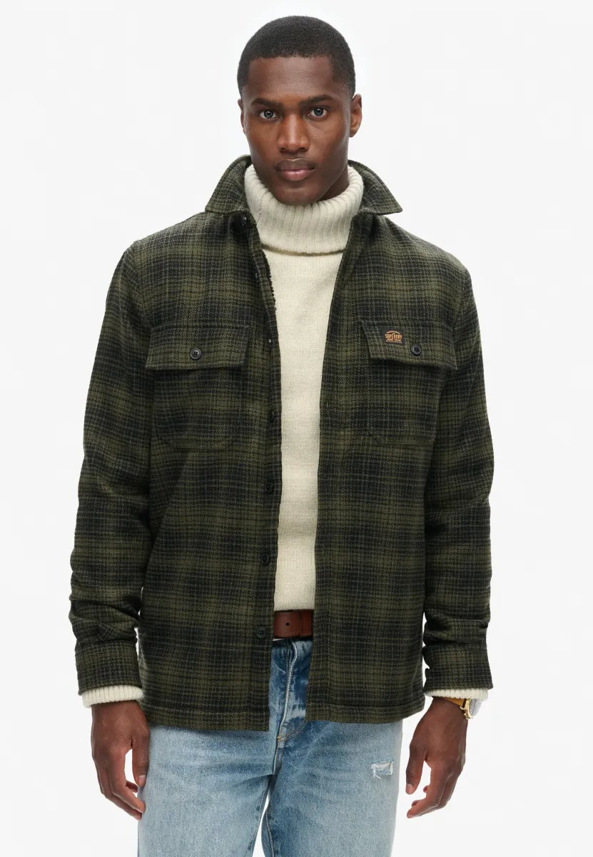 MILLER - Hemd - haze ombre olive
