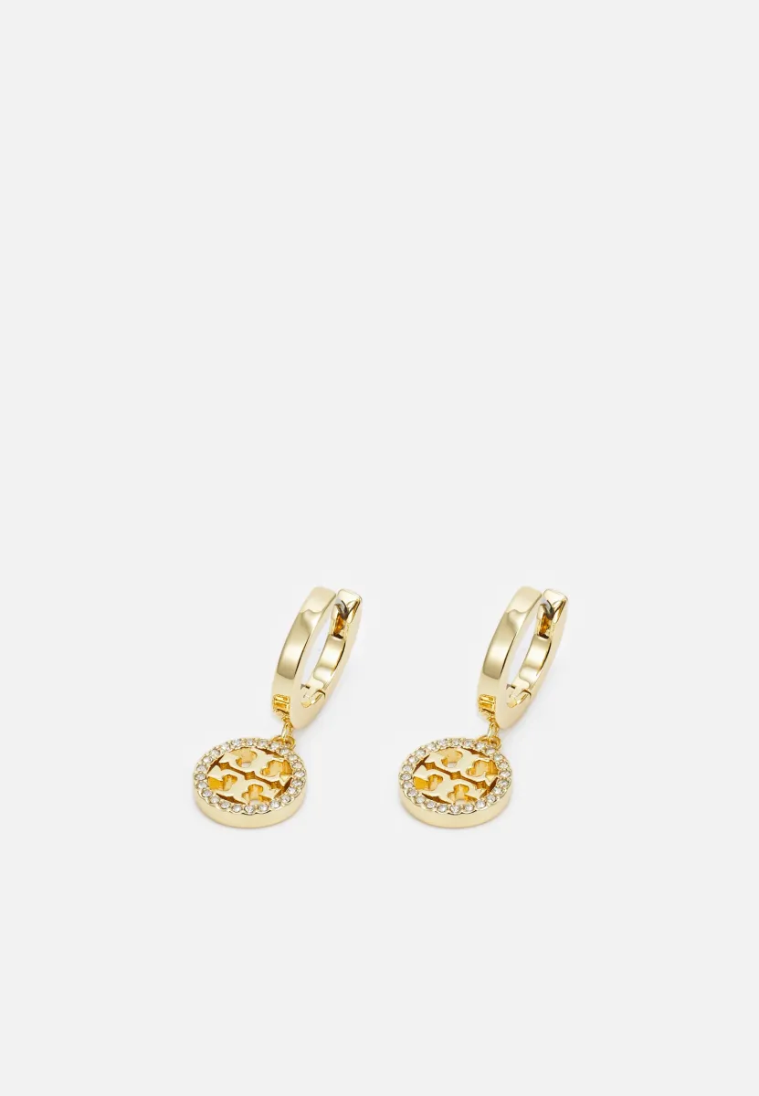 MILLER PAVE HUGGIE HOOP EARRING - Ohrringe - gold-coloured