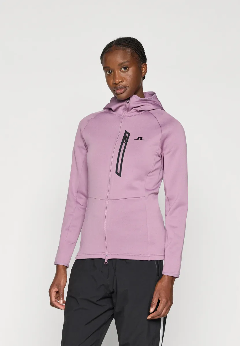 MILLY POLARTEC HOOD - Sweatjacke - very grape