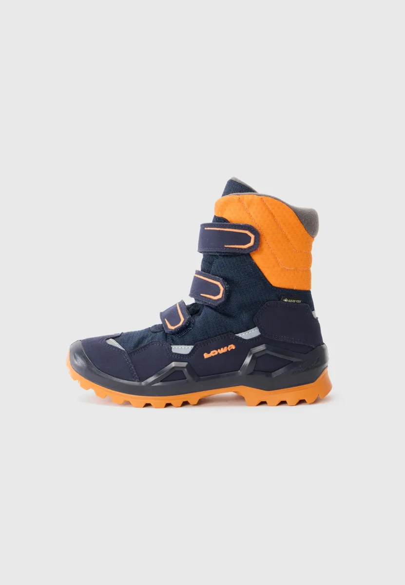 MILO GTX UNISEX - Snowboot/Winterstiefel - navy/orange