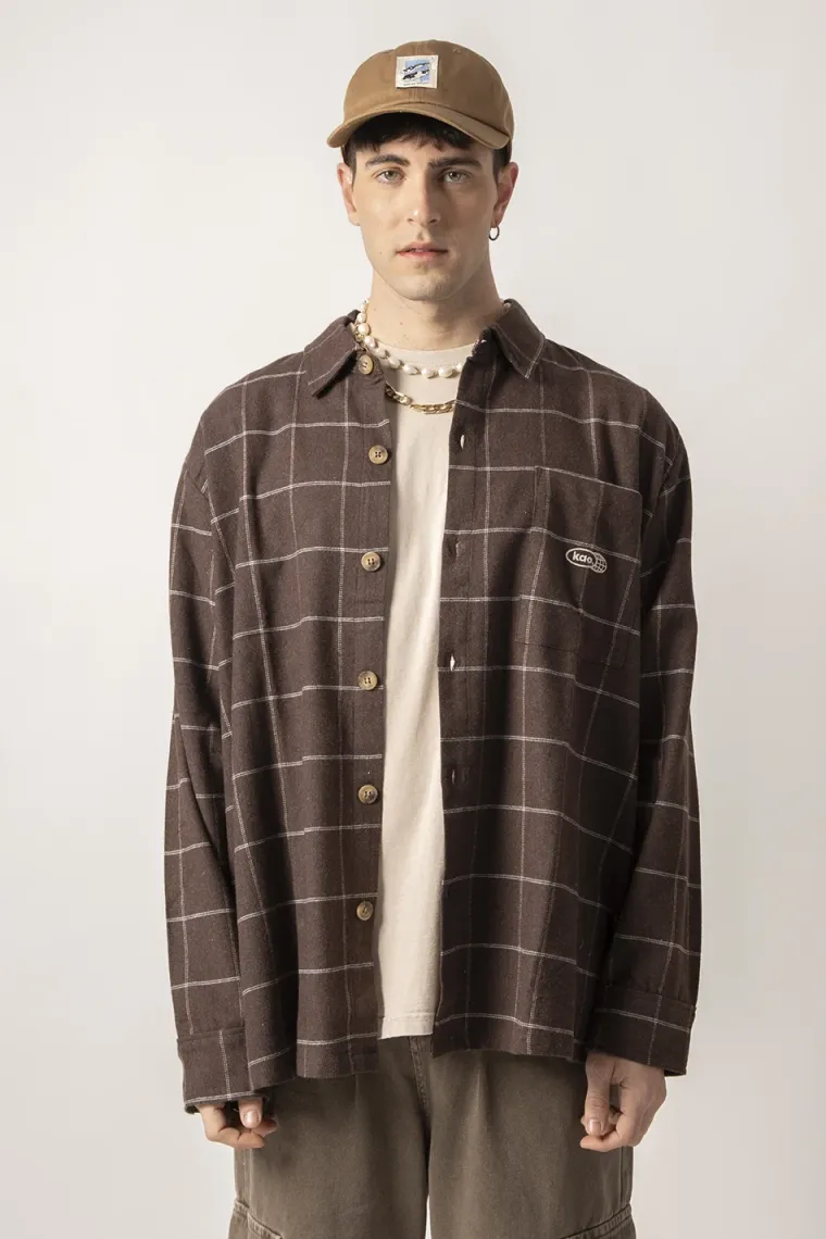 MILTON CHECKED UNISEX - Hemdbluse - brown