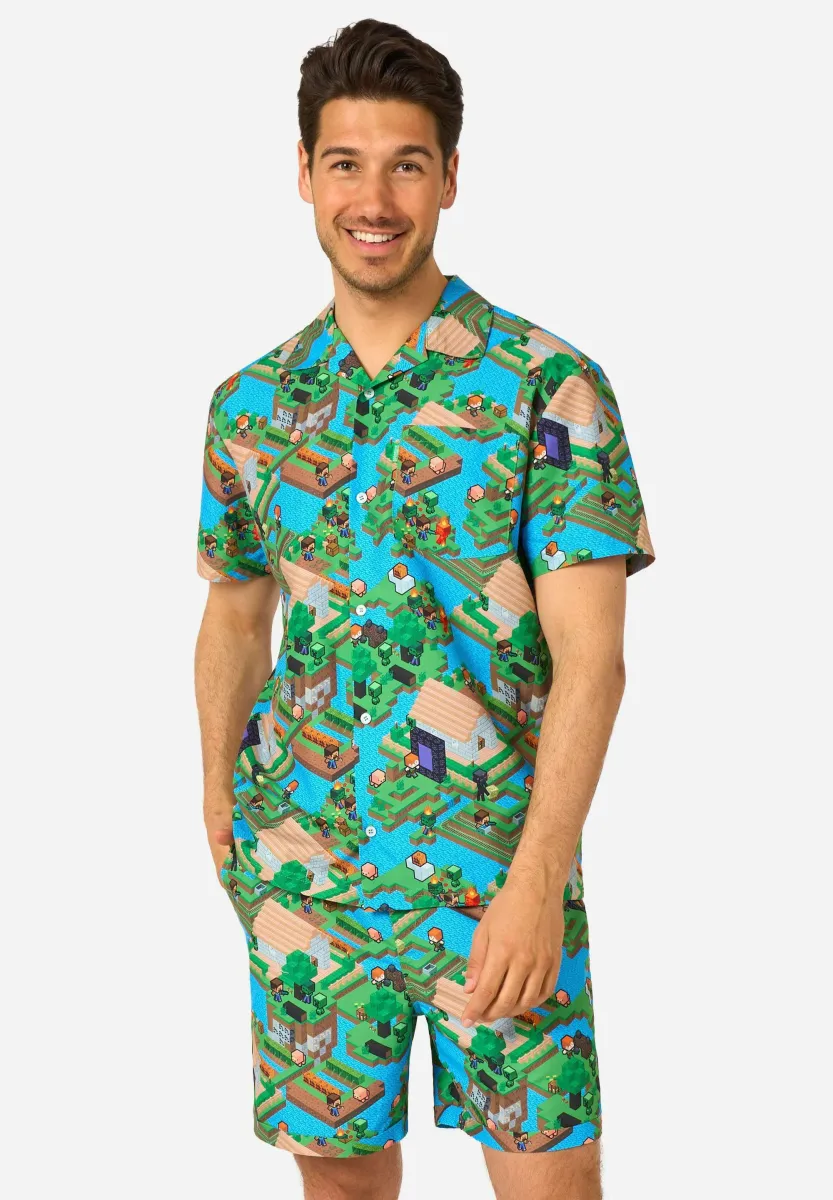 MINECRAFT - OVERWORLD SET - Shorts - multi coloured