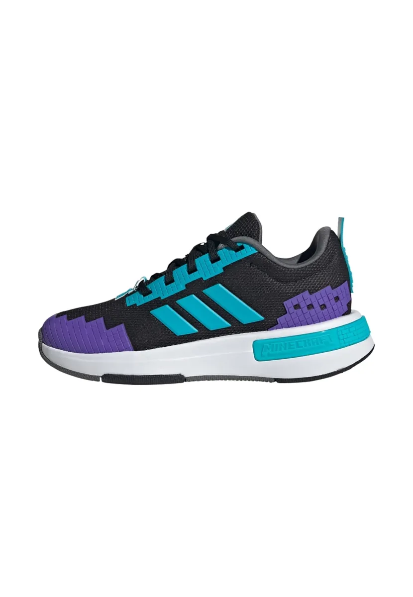 MINECRAFT    - Sneaker low - core black   lucid cyan   cloud white