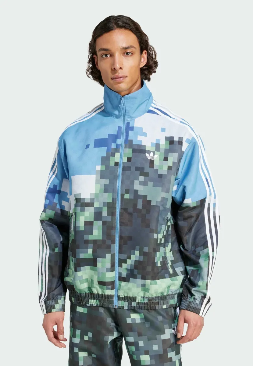 MINECRAFT TRACKTOP - Trainingsjacke - hazy blue   magic lime   tribe green