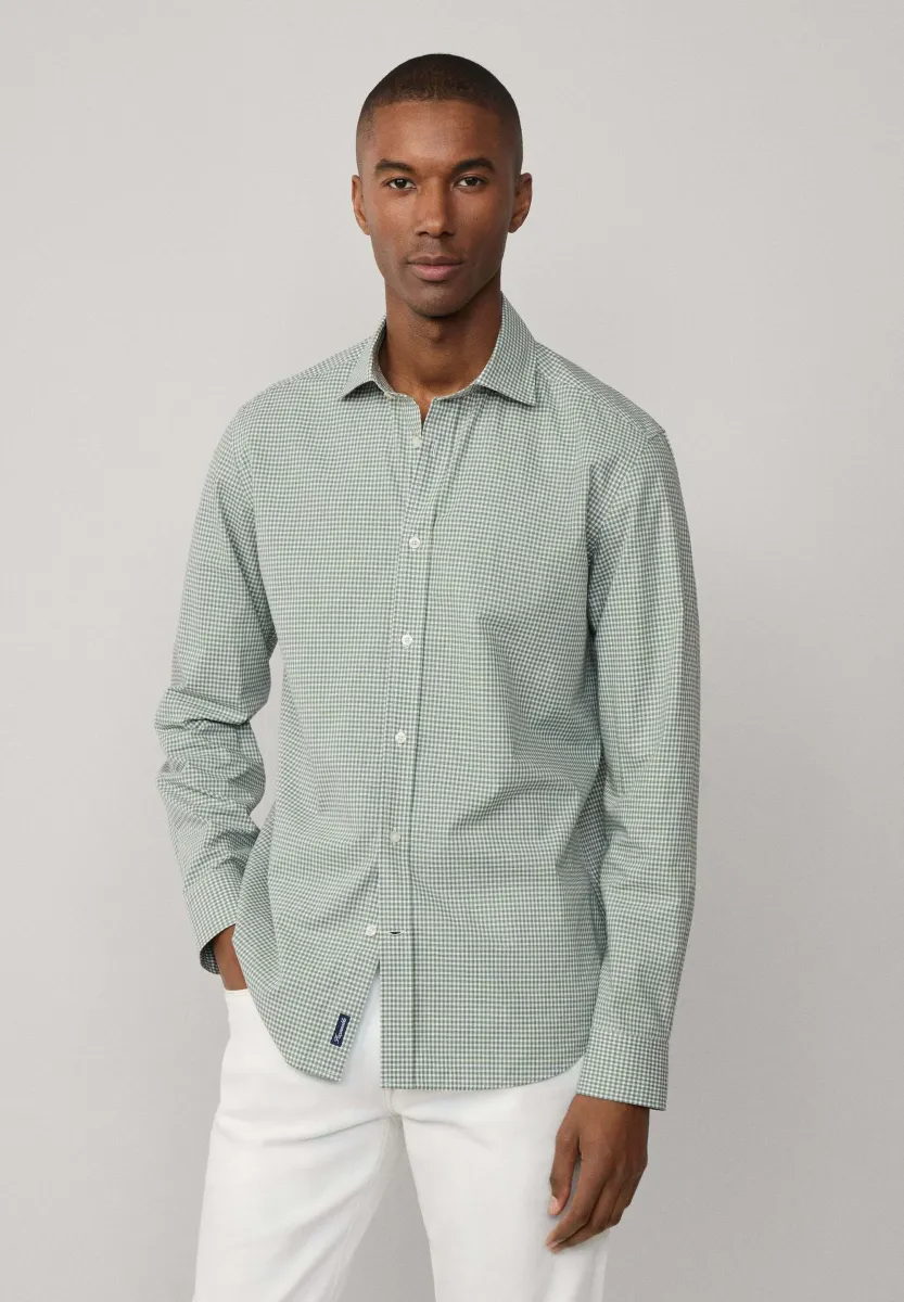 MINI CHECK MEL - Hemd - grey olive green