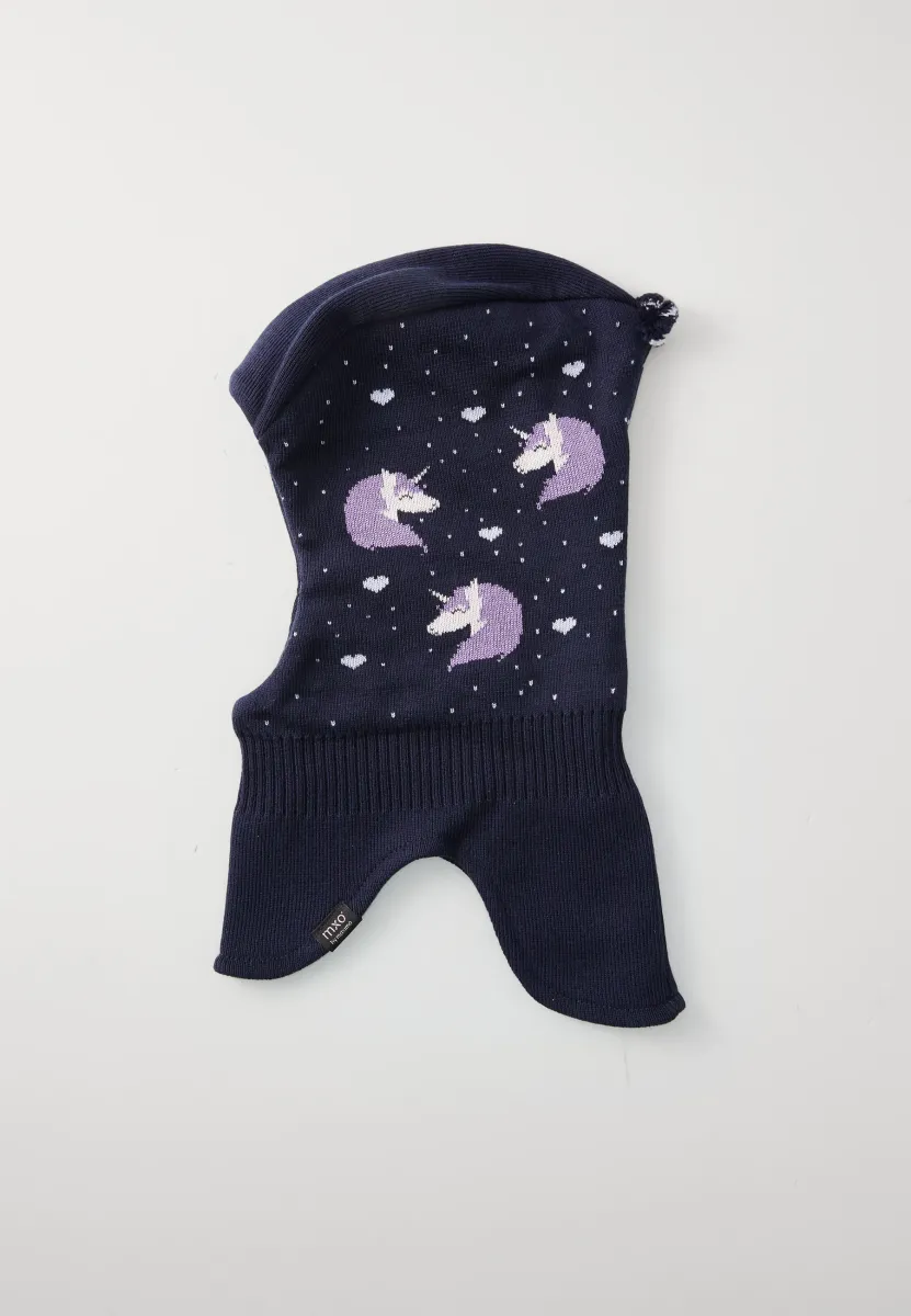 MINI GIRL BALACLAVA UNISEX - Mütze - navy/chive blossom