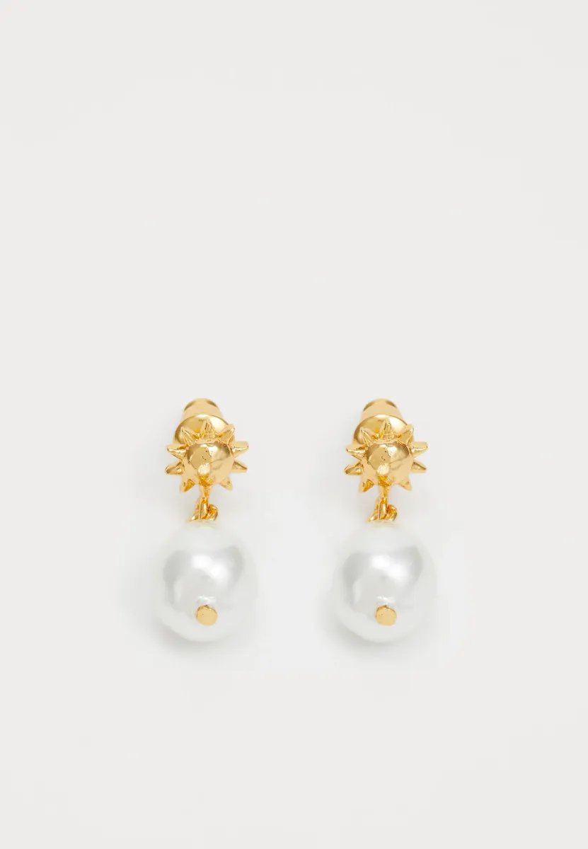 MINI MOLTEN SUN DROP - Ohrringe - pale gold-coloured