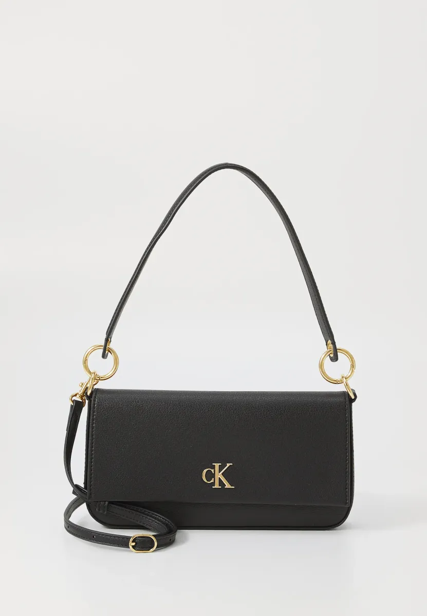 MINIMAL MONOGRAM  SHOULDER POUCH - Handtasche - black