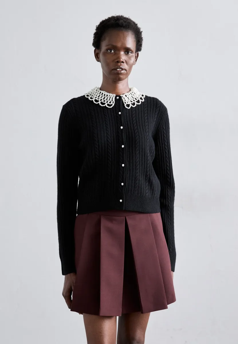 MINIYA - Strickjacke - noir