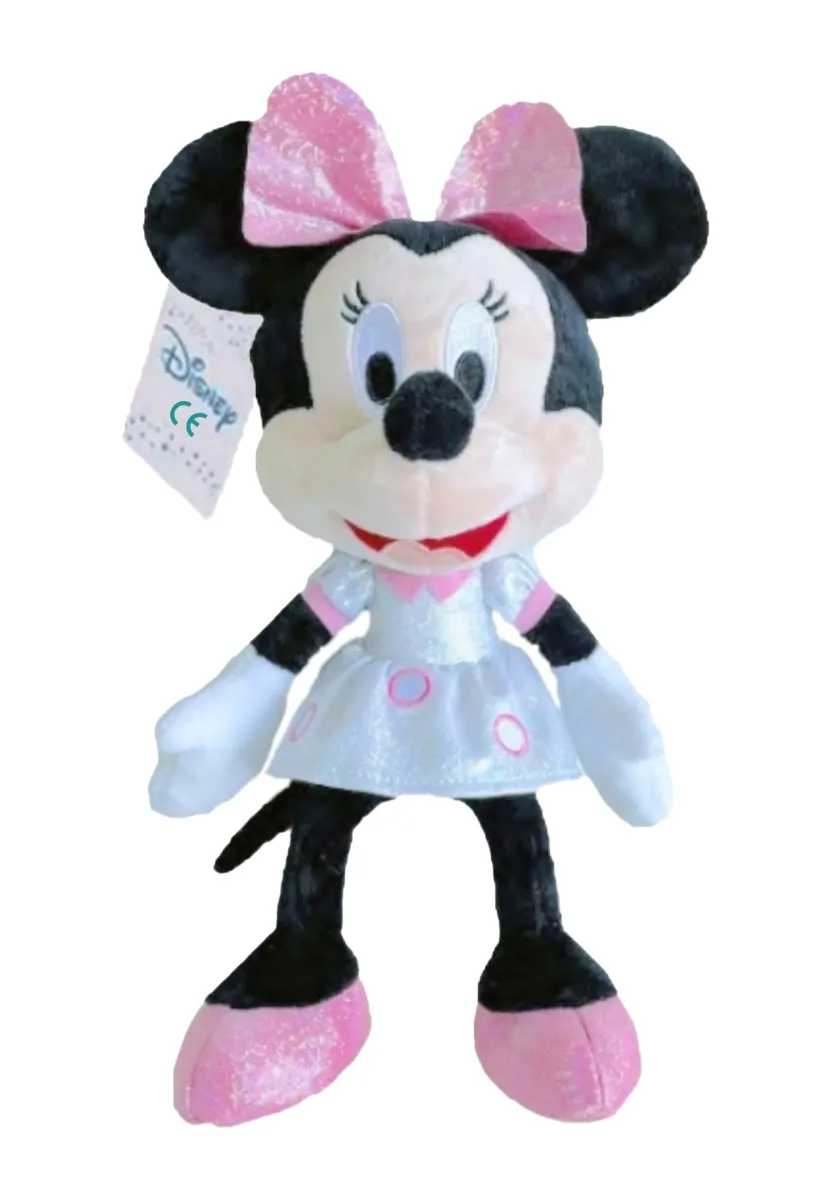 MINNIE MAUS 100 JAHRE JUBILÄUMS PLÜSCH GLÄNZENDES GLITZER - Kuscheltier - pink
