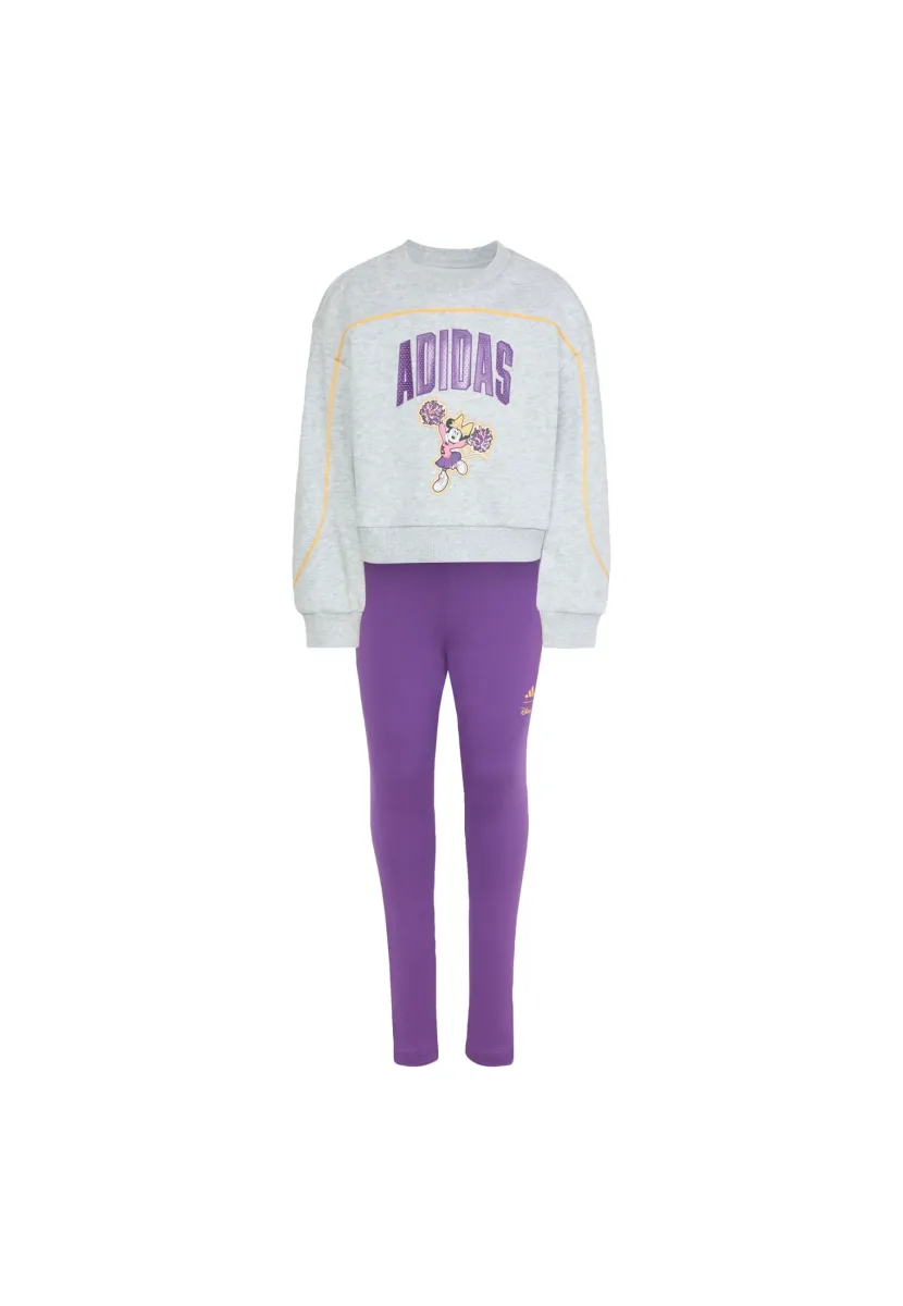 MINNIE MOUSE JOGGER-SET - Tights - light grey heather/semi ice tangerine