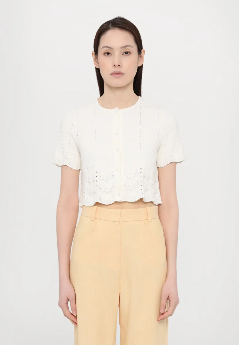 MIPERLANE - Strickjacke - blanc