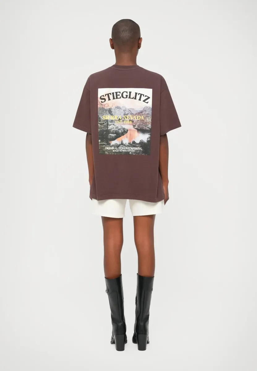 MIQUEL OVERSIZED - T-Shirt print - brown