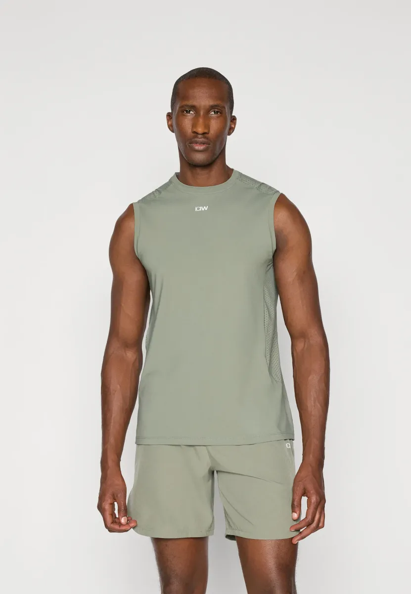MIRAGE TANK MEN - Top - sea green