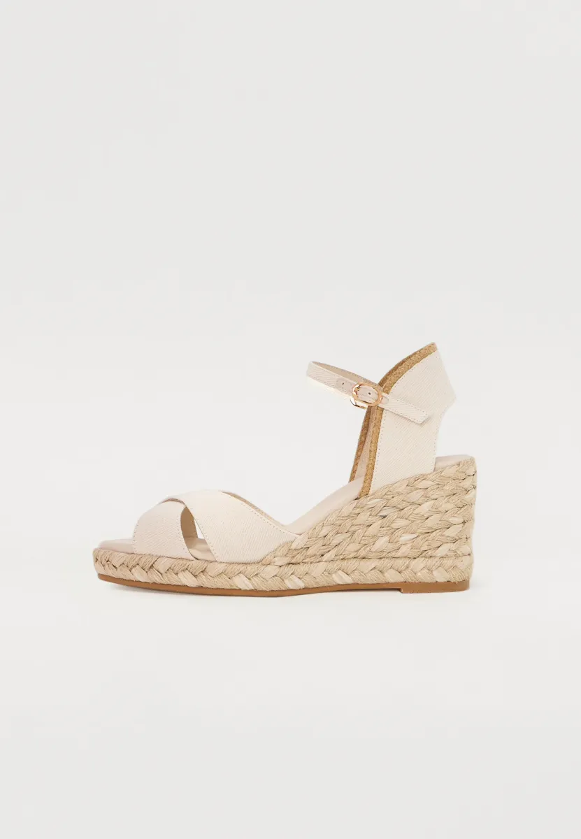 MIRELA II - Keilsandalette - natural