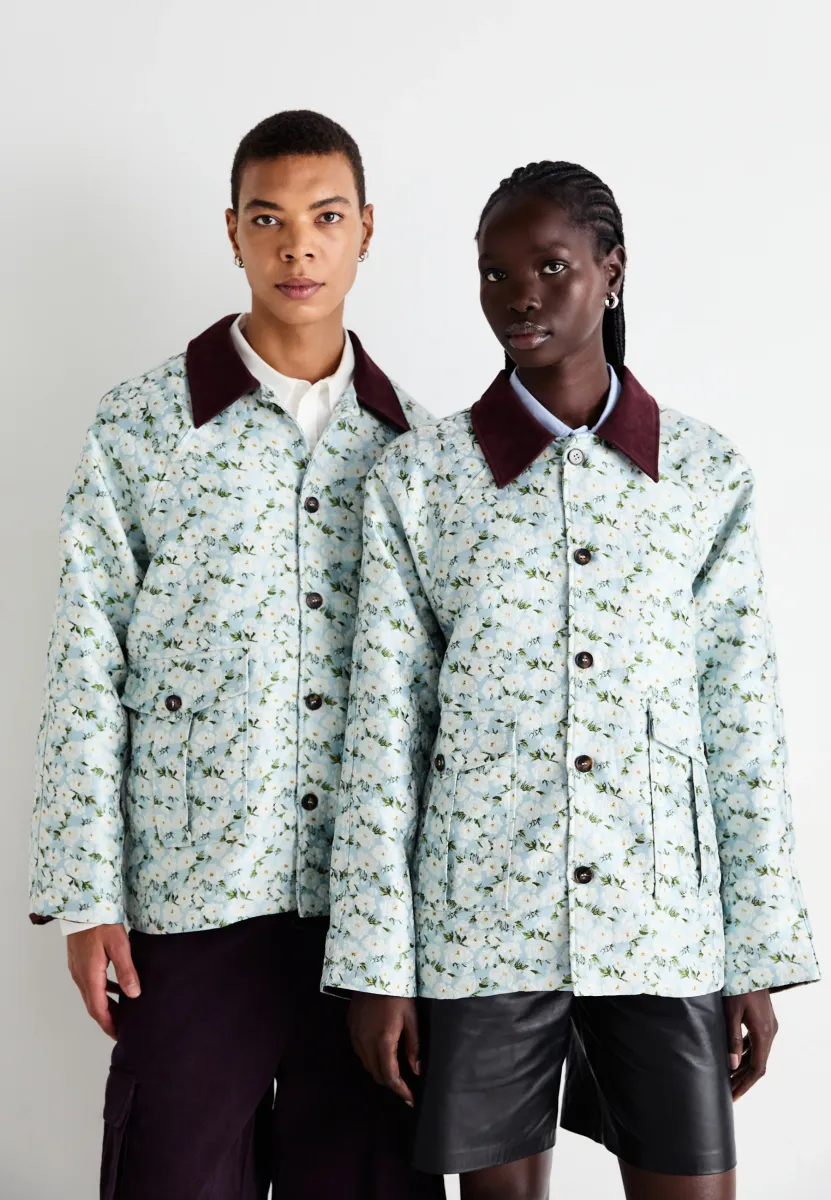 MIST JACQUARD JACKET UNISEX - Leichte Jacke - blue