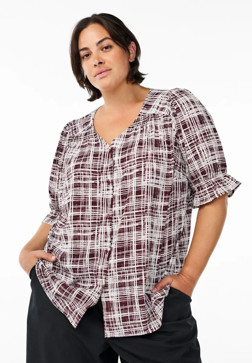 MIT 1/2 ÄRMELN - Bluse - fudge aop