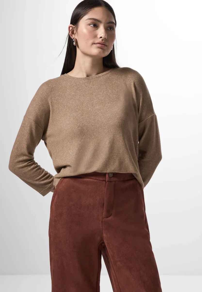 MIT 3/4-ARM - Strickpullover - braun