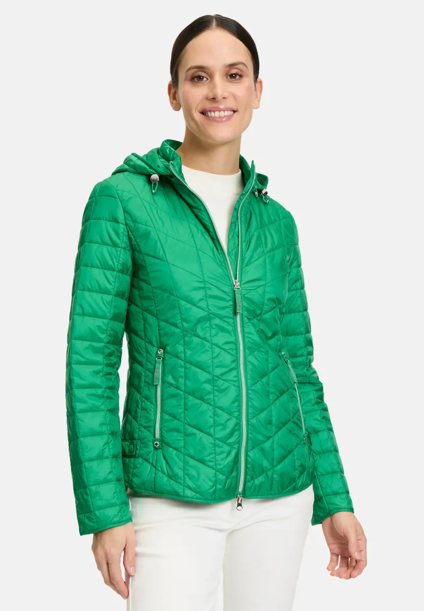 MIT ABNEHMBARER KAPUZE - Winterjacke - green grass