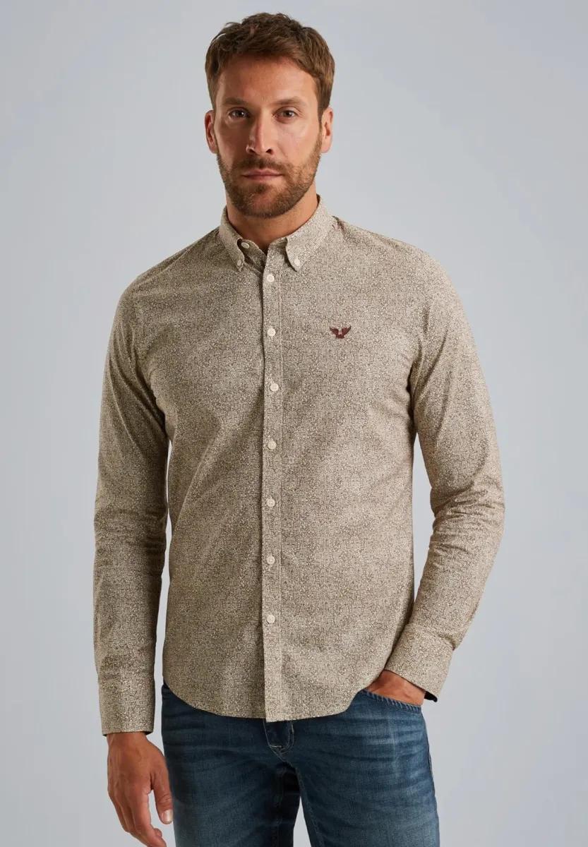 MIT ALLOVER-PRINT - Hemd - marron
