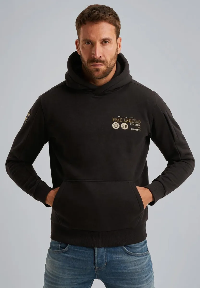 MIT ARTWORK - Kapuzenpullover - black