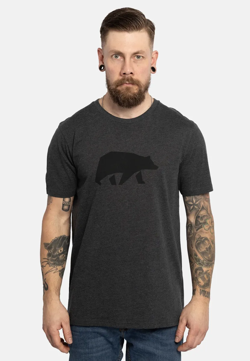 MIT BRUST - T-Shirt print - anthrazitgrau