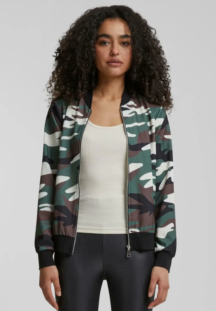 MIT CAMOUFLAGE PRINT - Bomberjacke - militarycamo