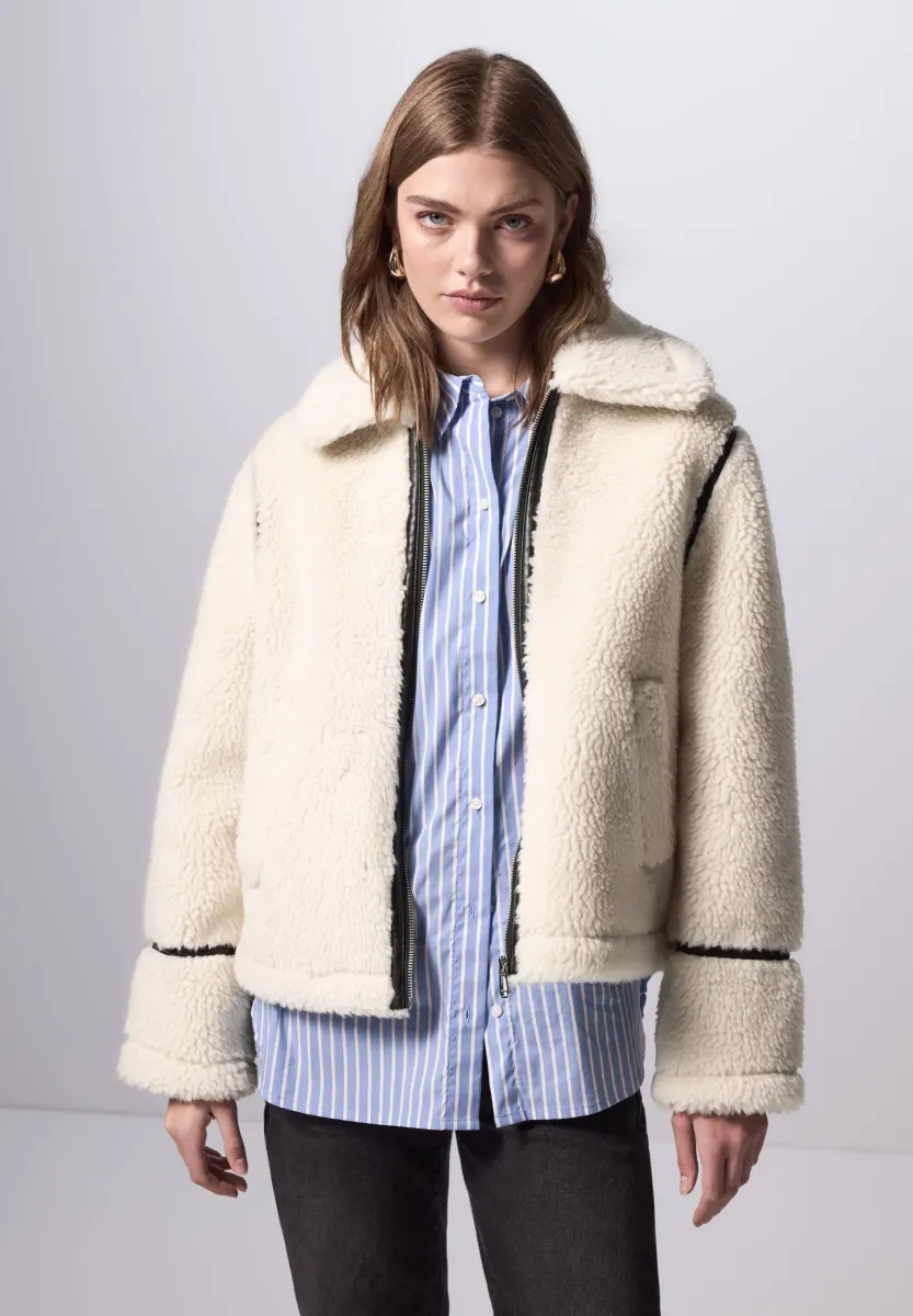 MIT DETAILS - Winterjacke - weiß
