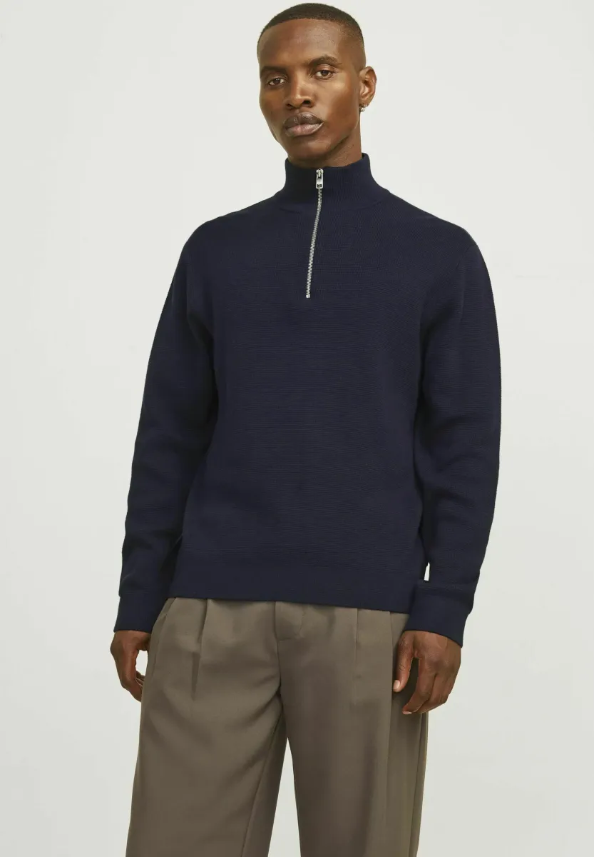 MIT EINFARBIG - Strickpullover - night sky