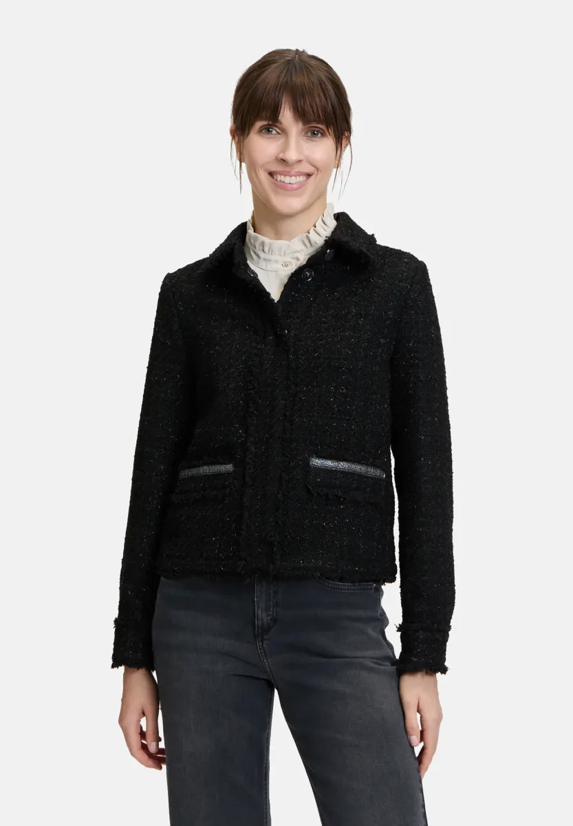 MIT FRANSEN - Leichte Jacke - schwarz