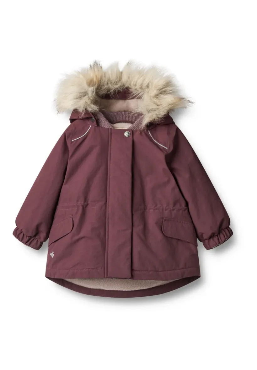 MIT FUNKTION - Wintermantel - purple dawn