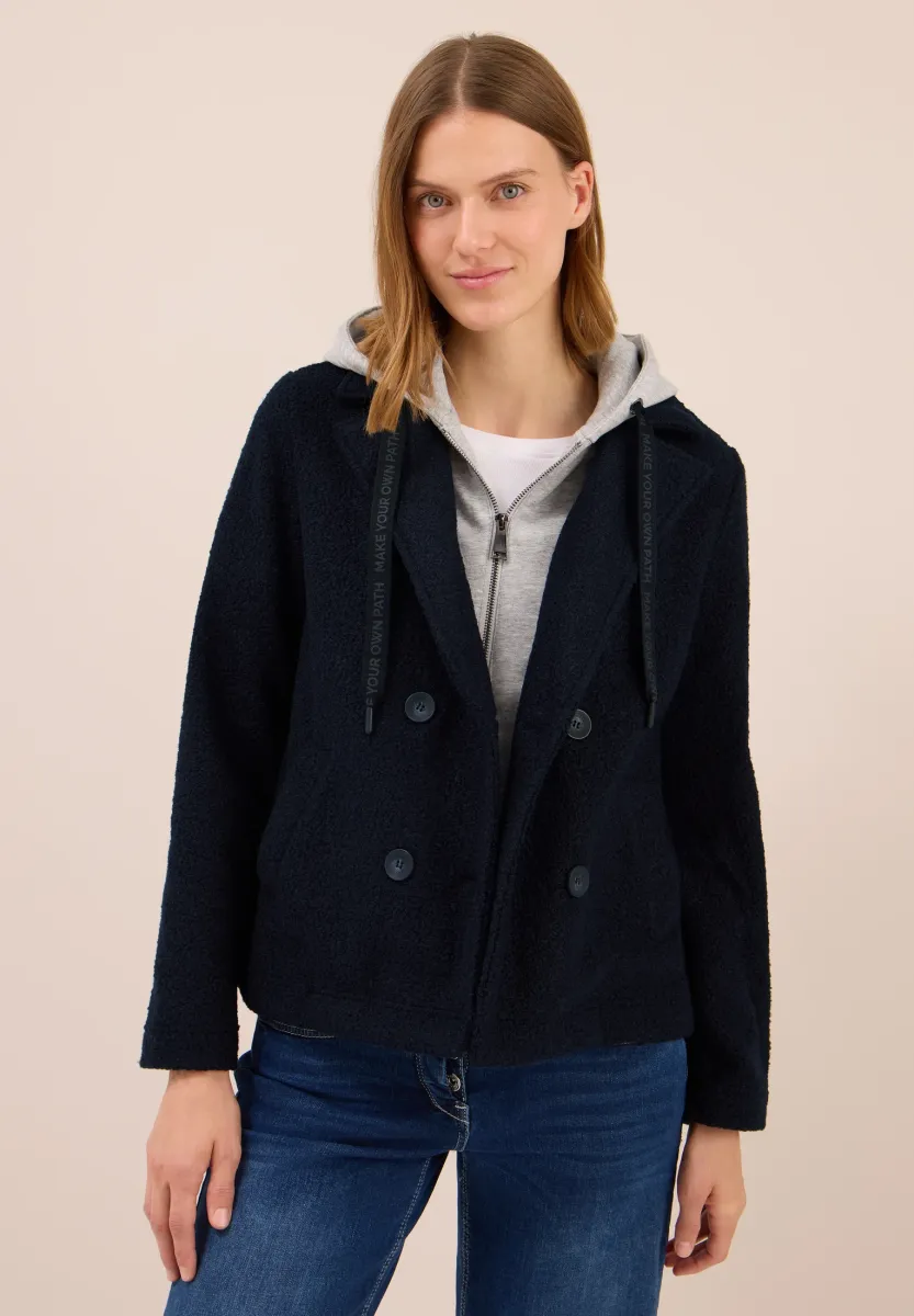 MIT INLAY - Übergangsjacke - blau