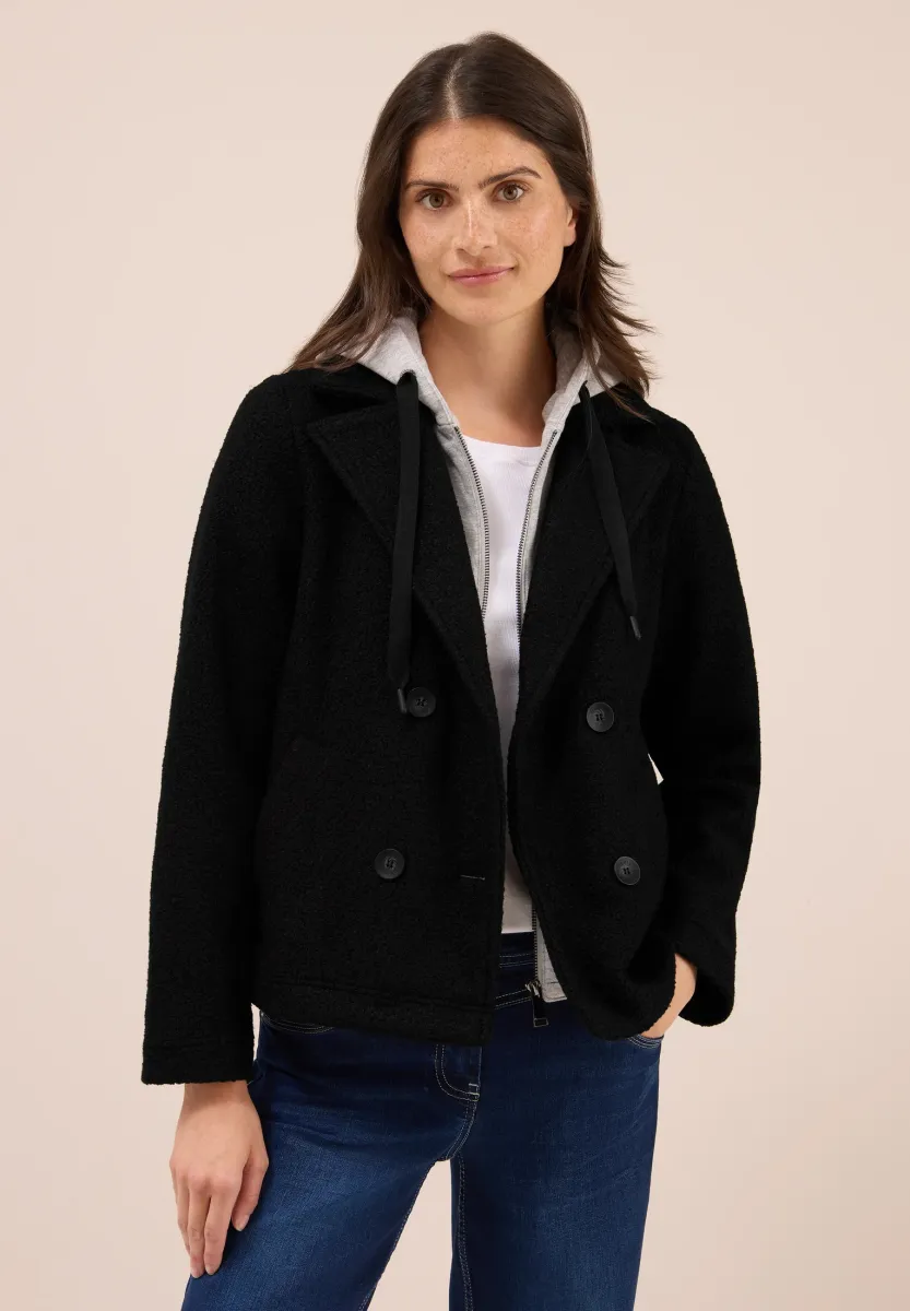MIT INLAY - Übergangsjacke - schwarz