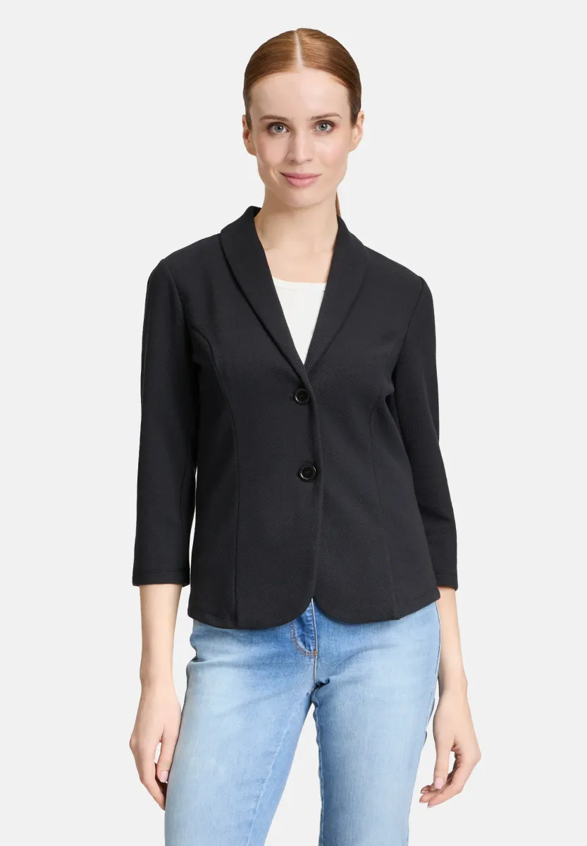 MIT KNÖPFEN - Blazer - schwarz