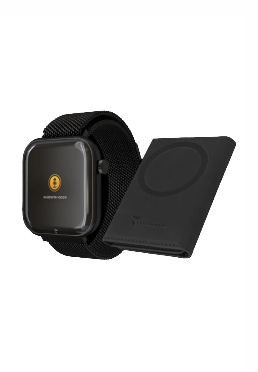 MIT KÜNSTLICHER INTELLIGENZ - BUNDLE-SET - Smartwatch - black