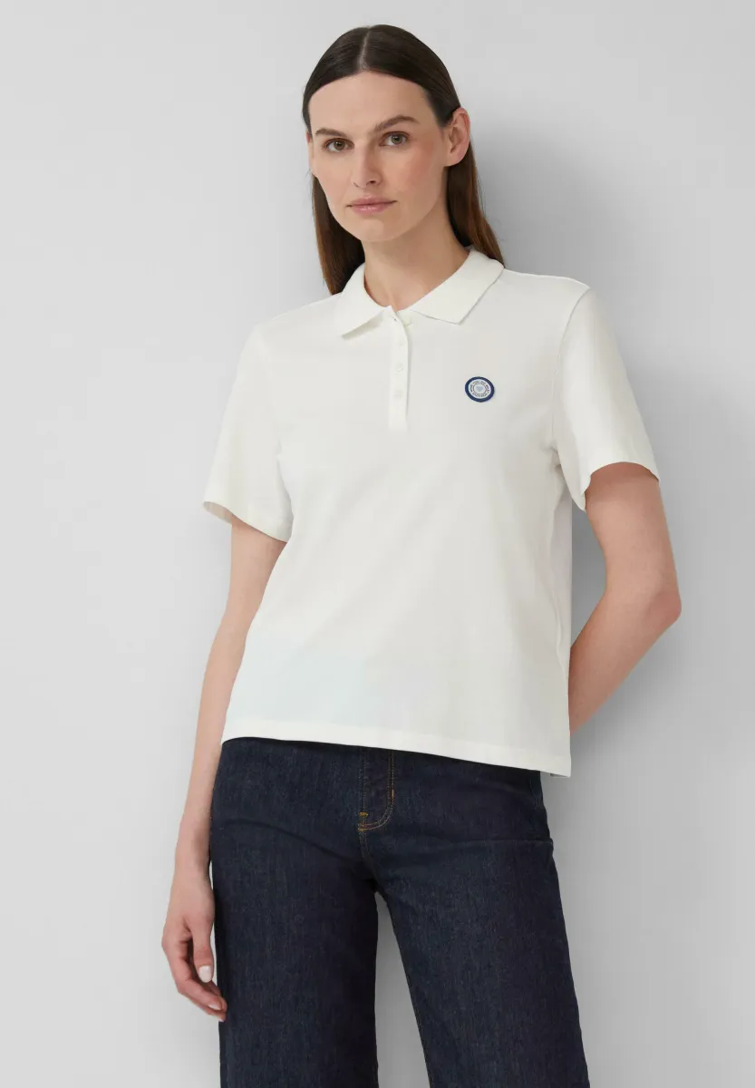 MIT LABEL-PATCH - Poloshirt - ecru