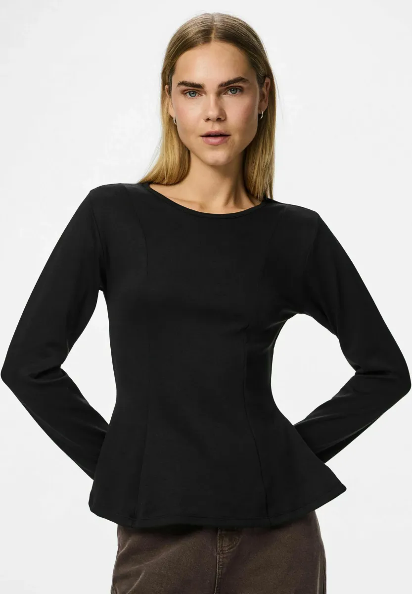 MIT LANGEN ÄRMELN - Langarmshirt - black