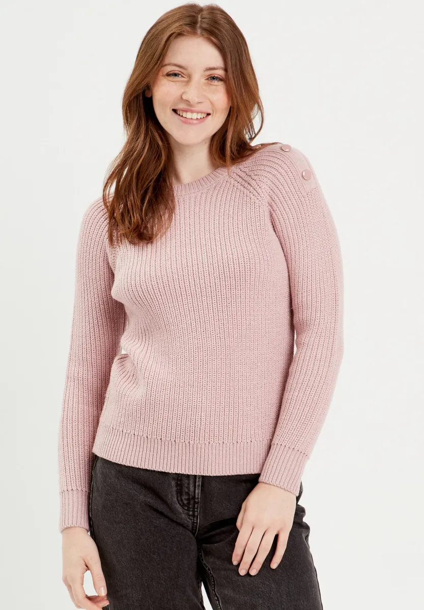 MIT LANGEN ÄRMELN - Strickpullover - rose pastel
